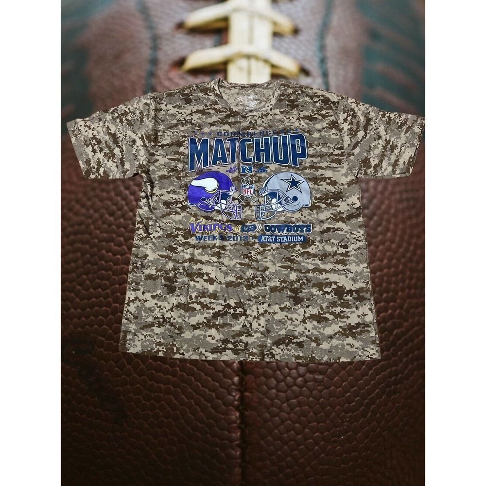 Minnesota Vikings vs Dallas Cowboys Conference Matchup Shirt Mens XL